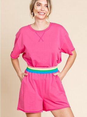 Jodifil Boutique Pink 2-Piece Lounge Set